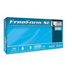 Microflex Ffs-700-Xl Freeform Se Exam Gloves Nitrile, Powder Free, X-Large Blue