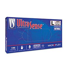 Microflex Us-220-L Ultra Sense Powder Free Nitrile Glove Large