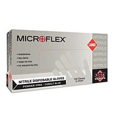 Microflex N271 Nitrile Gloves Powder Free Small Cobalt Blue