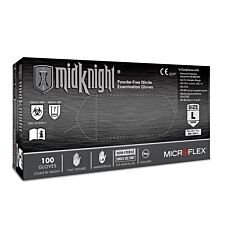 Microflex Mk-296-Xl Midknight Black Gloves Nitrile Powder Free X-Large