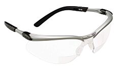 3M Bx 11458-00000-20 Dual Reader Protective Eyewear, Clear Anti-Fog Lens, Silver/Black Frame, +2.0 Top/Bottom Diopter, 20 Ea/Case