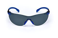 3M S1102Sgaf Solus 1000 Safety Glasses, Black/Blue Frame, Grey Af Lens