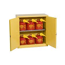 Eagle 1932Sc6 30 Gallon Two Door Manual One Shelf With 6Ea U150Fs Safety Cans