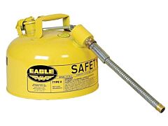 Eagle U2-26-Sx5Y 2.5 Gallon Safety Can Yellow - With 5/8" O.D. Flex Spout