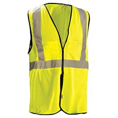 Occunomix Eco-Gcb-Y4/5X Value Breakaway Vest W/Hook & Loop, Yellow, Type R, Class 2, Size 4X/5X-Large