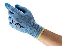 Ansell Hyflex 11-920 Oil Repellent Gloves, Blue, Size 10