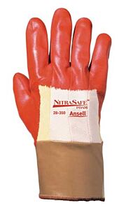 Ansell 28-350 Heavy Duty Coated Gloves, Size 10, Orange