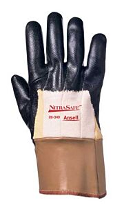 Activarmr 28-359-10 Nitrile Coated Gloves, Size 10, Black
