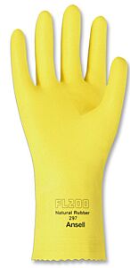 Ansell 298-10 Gloves Latex F/L Yel Sz 10 21-Mil 12/Pk