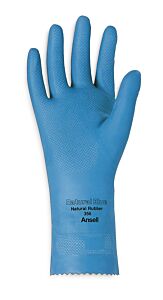 Ansell 356 Alphatec Light-Duty Natural Latex Rubber Gloves, Blue, Size 9