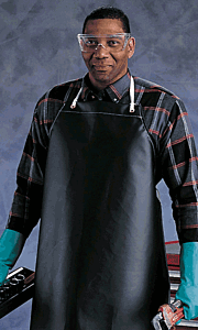 Ansell 56-400 Neoprene Apron 35" X 45" 12 1/2 Oz Yellow