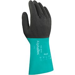Ansell 58-430-11 Alpha Tec 12Mil Grn Flock Lined Nitrile Glove
