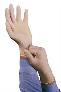 Ansell 69-318 Disposable Gloves, Powder Free, Natural Rubber Latex, 5 Mil, X-Large