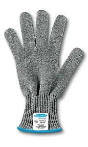 Ansell 74-048 Polar Bear Cut-Resistant Gloves, Gray/White, Size Large