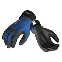Ansell 97-002-10 Activarmr Hvac Gloves, Large, Black/Blue