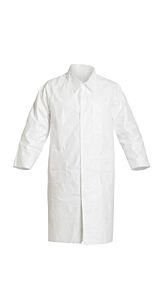 Dupont Ic224Swhlg00300B Tyvk Isoclean Labcoat Snaps/3-Pkt Lg White