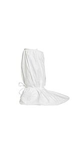 Dupont Ic458Bwhlg01000C Tyvek Boot 19" Bound Ank Tie Cleaned