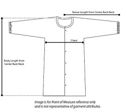 Dupont Pc270Swhmd00B Proclean Frock 5 Snap Front Tunnelized