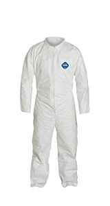 Dupont Ty120S-5X Disposable Coveralls, Open Wrists And Ankles, White, 5X-Large, Case Of 25