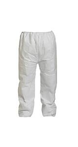 Dupont Ty350Swhxl005000 Tyvek Pants, Elastic Waist, X-Large