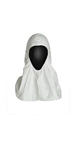 Dupont Ty657Swh00010000 Tyvek Hood Pull Over Shoulder Length Elastic 100/Case