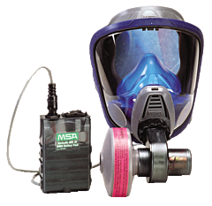 Msa 10023859 Mm Papr Full Facepiece Respirator, Ultravue, Silicone, Size Medium