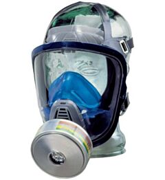 Msa 10031343 Advantage 3000 Full Face Respirator, Plastic, Single Port, Size Small