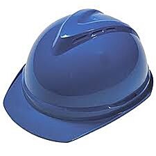 Msa 10034028 V-Gard 500 Cap, Blue Vented, 6-Point Fas-Trac Iii