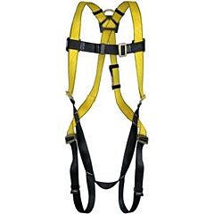 Msa 10072479 Standard Workman Full Body Style Harness With Qwik-Fit Chest And Leg Strap Buckle And Back D-Ring