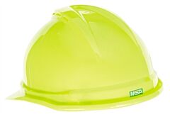 Msa 10074819 V-Gard 500 Cap Hi-Viz Yellow-Green Vented - 4-Point Fas-Trac Iii