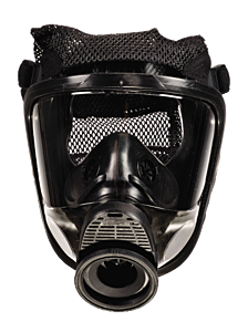 Msa 10075921 Advantage 4000 Full Facepiece Respirator, Single-Port With Nosecup, Push-To-Connect Adapter, Hycar, Net Head Harness, Large