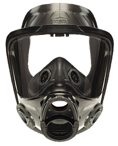 Msa 10083789 Advantage 4000 Full Facepiece Respirator, Twin-Port, Hycar, Net Head Harness, Large