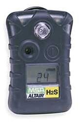 Msa 10092521 Altair® Single-Gas Detector, Hydrogen Sulfide (H2S), Button® Cell Toxic Gas Sensor