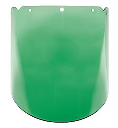 Msa 10115845 V-Gard Visor, Pc, Green Tint, Molded, (9.25"X17"X.098"), Anti-Fog/Anti-Scratch