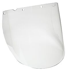 Msa 10115851 V-Gard Visor, Propionate, Clear, Molded, (9.25"X18"X.098")