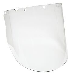 Msa 10115853 V-Gard Visor, Pc, Clear, Molded, (10.375"X 17"X .098"), Anti-Fog/Anti-Scratch