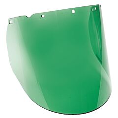 Msa 10115854 V-Gard Visor, Pc, Green Tint, Molded, (10.375"X 17"X .098"), Anti-Fog/Anti-Scratch