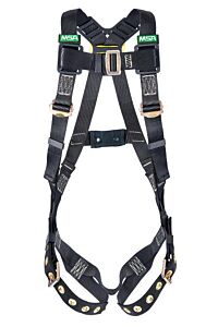 Msa 10152632 X-Small Workman Arc Flash Vest Style Harness With Back Web Loop And Tongue Buckle Leg Straps