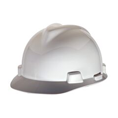 Msa 463942 V-Gard Slotted Cap, White, W/Staz-On Suspension