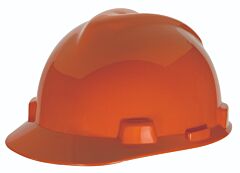 Msa 463945 V-Gard Slotted Cap, Orange, W/Staz-On Suspension