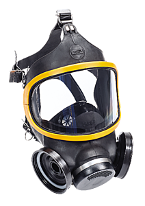 Msa 471310 Ultra-Twin Facepiece, Large, Hycar, Black
