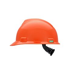Msa 475361 V-Gard Slotted Cap, Orange, W/Fas-Trac Iii Suspension
