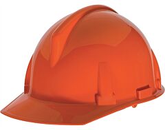 Msa 475382 Topgard Slotted Cap, Orange, W/Fas-Trac Iii Suspension