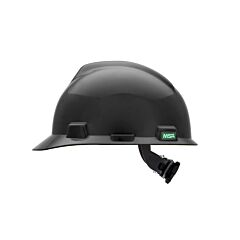 Msa 492559 V-Gard Hard Hat With Fas-Trac Iii Suspension, Black, 1/Each