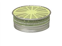 Msa 492790 Comfo® Respirator Cartridges, Ov/Am/Cl/Cd/Fm/Hc/Hf/Hs/Ma/Sd, Comfo® Respirators, Niosh Color Code Olive/Olive