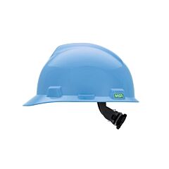Msa 495853 V-Gard Hard Hat With Fas-Trac Iii Suspension, Robin'S Egg Blue, 1/Each