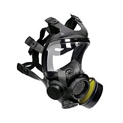 Msa 813859 Advantage 1000 Riot Control Gas Mask, Complete With Canister, Nosecup, And Identification Tag, Size Medium