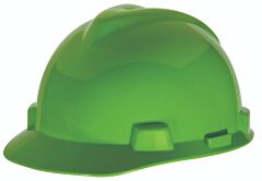 Msa 815558 V-Gard Slotted Cap, Bright Lime Green, W/Staz-On Suspension