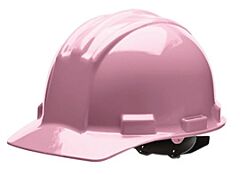 Bullard 51Lpr Cap Style Hard Hat With Rain Trough, 4 Point Ratchet Suspension, Pink