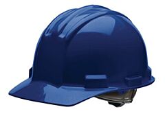 Bullard 51Nbr Cap Style Hard Hat With Rain Trough, 4 Point Ratchet Suspension, Navy Blue